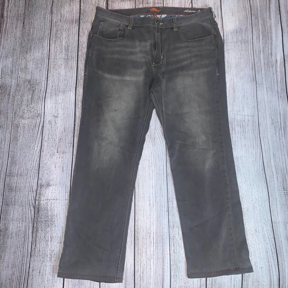 Tommy Bahama Sand Drifter Denim Authentic Straight Leg Jeans Gray 38x30